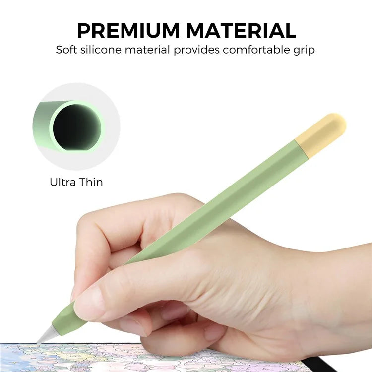 AHASTYLE PT65-3 For Apple Pencil (USB-C) Color Splicing Silicone Protect Sleeve