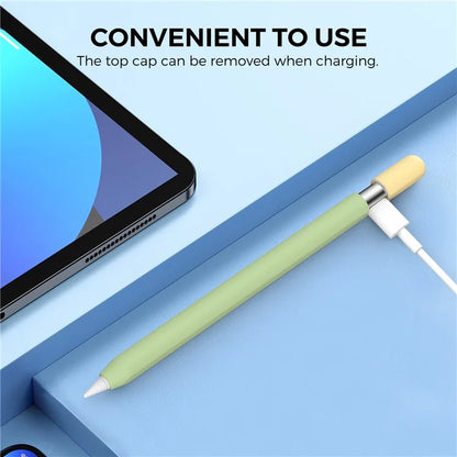 AHASTYLE PT65-3 For Apple Pencil (USB-C) Color Splicing Silicone Protect Sleeve