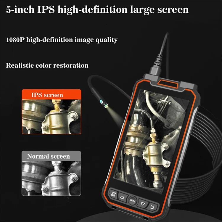 MS20 2m Hard Wire Waterproof LED Borescope Dual Lens Endoscope Camera