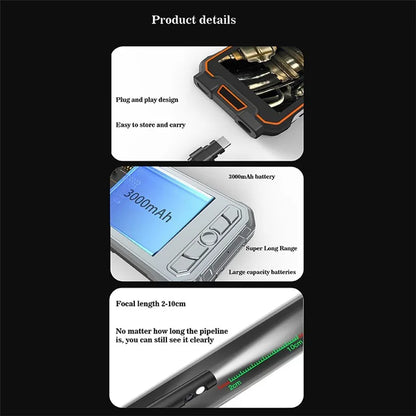 MS20 2m Hard Wire Waterproof LED Borescope Dual Lens Endoscope Camera