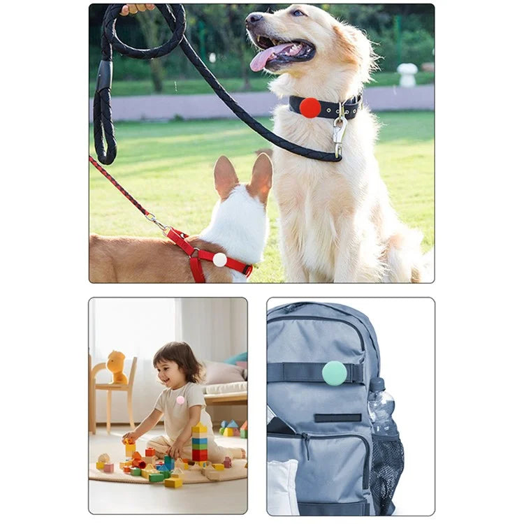 Protective Case for Apple Airtag Brooch Style Kids Pets Bluetooth Tracker Silicone Cover