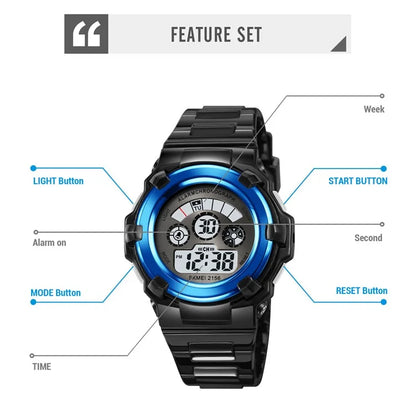 SKMEI 2156 Students Electronic Watch 12  /  24H Multifunction Wristwatch