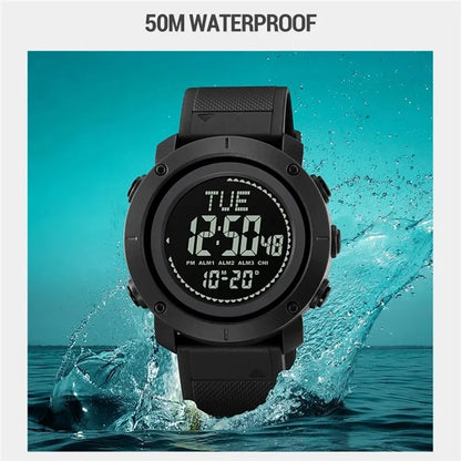 SKMEI 2095 Outdoor Sports 12  /  24H Multifunction Luminous Electronic Watch