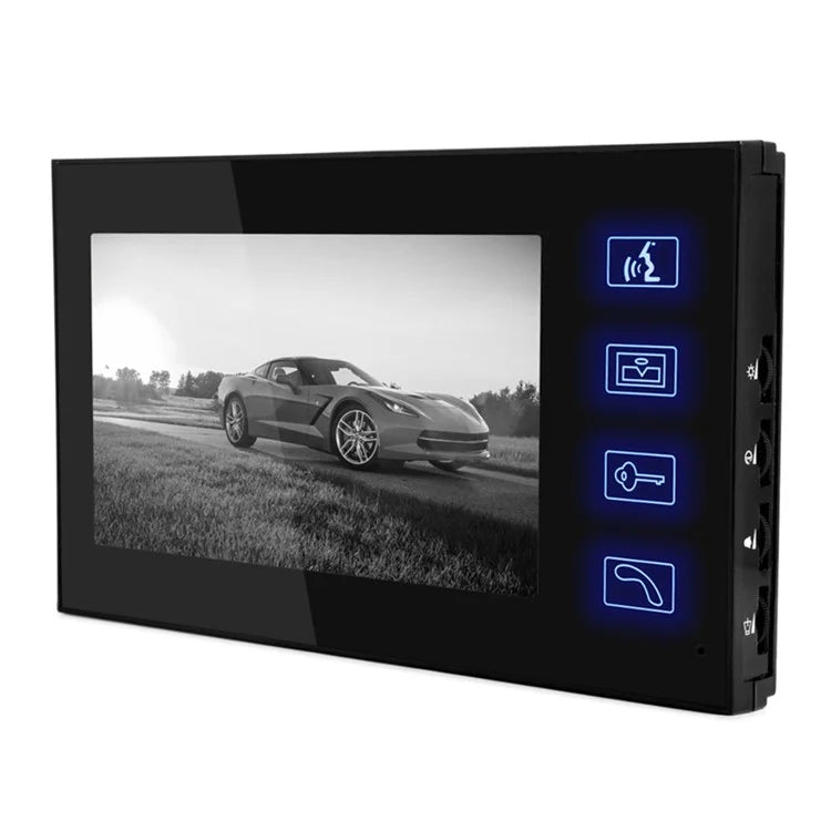 806FG11 7-inch Monitor Smart Electronic Video Viewer Door Bell Night Vision Camera Doorbell, EU Plug