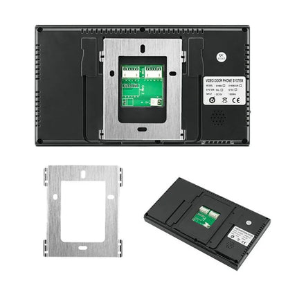 806FG11 7-inch Monitor Smart Electronic Video Viewer Door Bell Night Vision Camera Doorbell, EU Plug