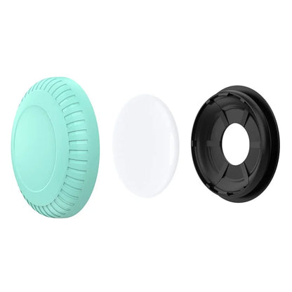 For AirTag Holder Case with Adhesive Sticker TPU+PC Protective Tracker Finder Cover