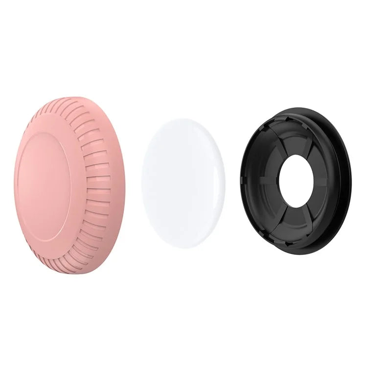 For AirTag Holder Case with Adhesive Sticker TPU+PC Protective Tracker Finder Cover