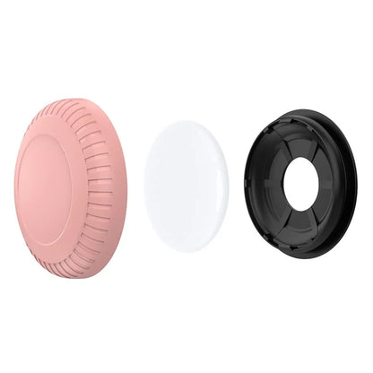 For AirTag Holder Case with Adhesive Sticker TPU+PC Protective Tracker Finder Cover