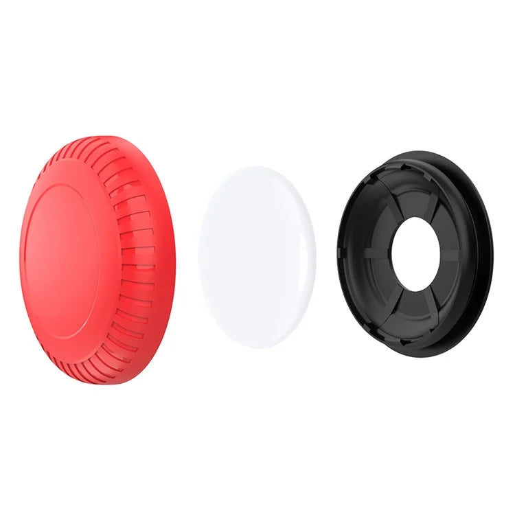 For AirTag Holder Case with Adhesive Sticker TPU+PC Protective Tracker Finder Cover