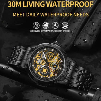 WLISTH S518 Men's Sports Quartz Watch Life Waterproof Luminous Wrist Bracelet