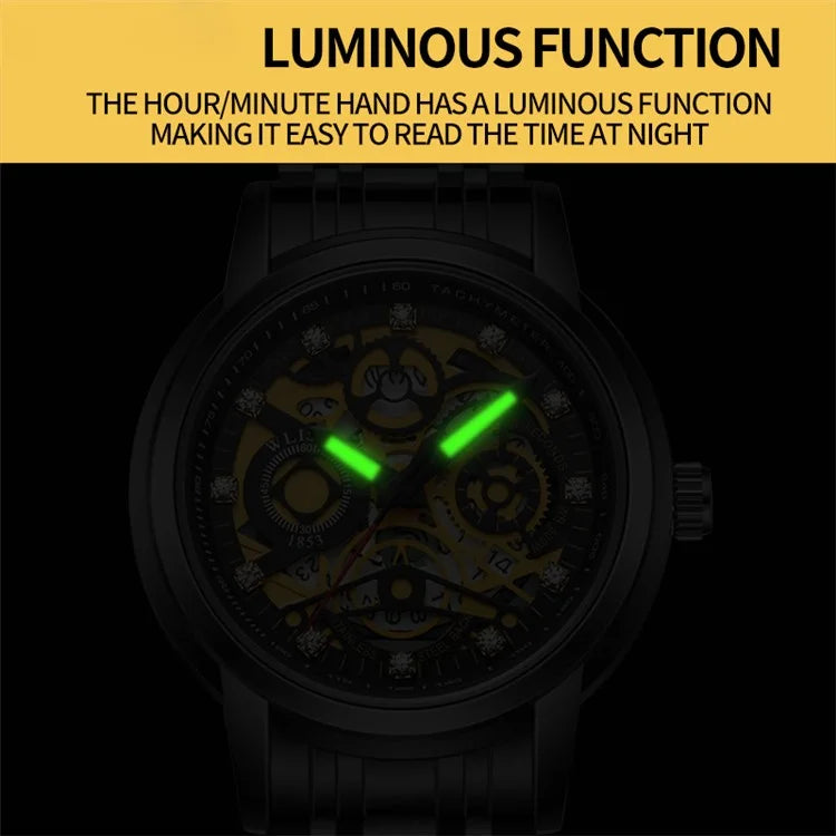 WLISTH S518 Men's Sports Quartz Watch Life Waterproof Luminous Wrist Bracelet