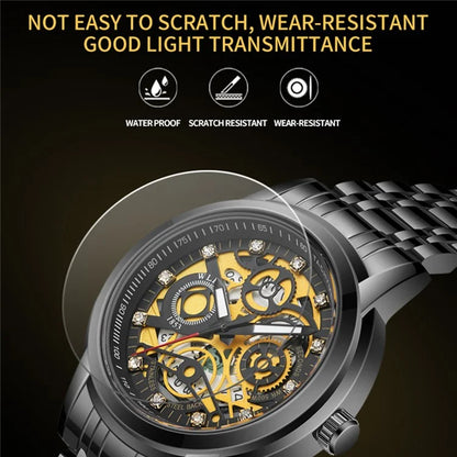 WLISTH S518 Men's Sports Quartz Watch Life Waterproof Luminous Wrist Bracelet