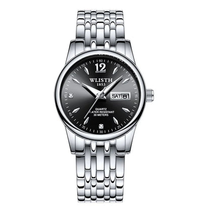 WLISTH S507 Waterproof Bracelet Calendar Date Week Display Quartz Watch