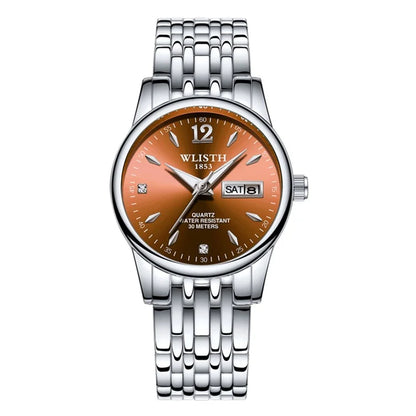 WLISTH S507 Waterproof Bracelet Calendar Date Week Display Quartz Watch