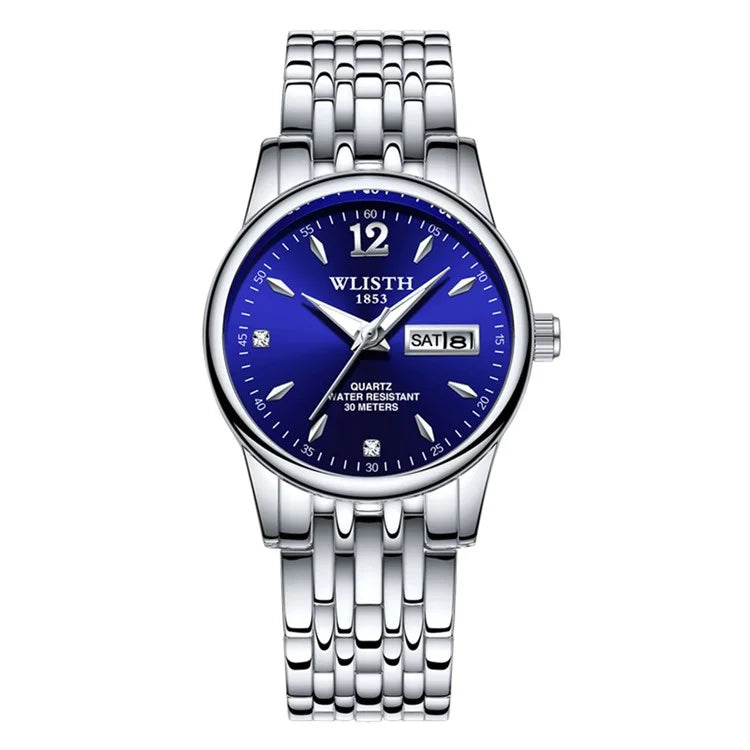 WLISTH S507 Waterproof Bracelet Calendar Date Week Display Quartz Watch