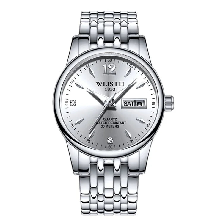 WLISTH S507 Waterproof Bracelet Calendar Date Week Display Quartz Watch