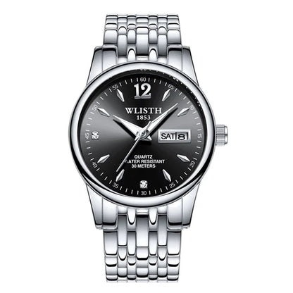 WLISTH S507 Waterproof Bracelet Calendar Date Week Display Quartz Watch