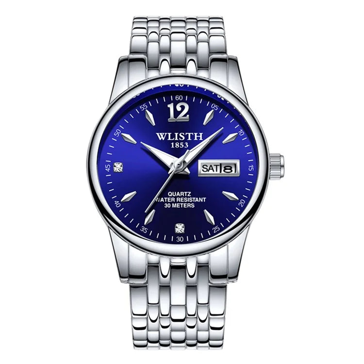 WLISTH S507 Waterproof Bracelet Calendar Date Week Display Quartz Watch