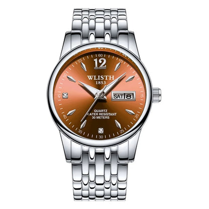 WLISTH S507 Waterproof Bracelet Calendar Date Week Display Quartz Watch
