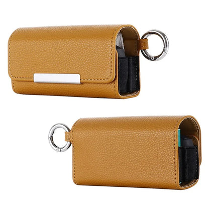 For IQOS 3 / Iluma Prime Case PU Leather Portable Electronic Cigarette Storage Bag