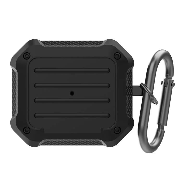 AHASTYLE WG145 For Apple AirPods 3 Earphone Case Anti-Drop TPU Cover with Carabiner