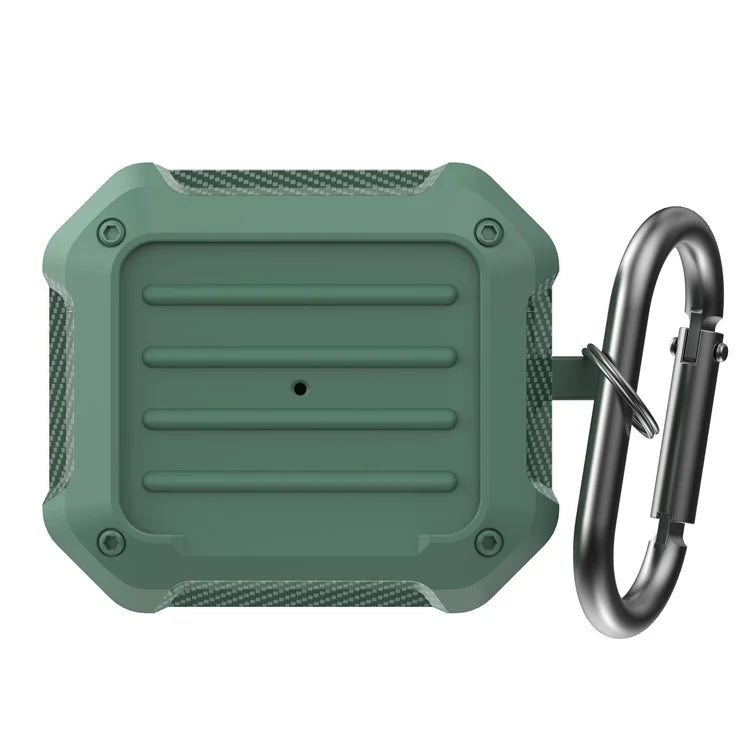 AHASTYLE WG145 For Apple AirPods 3 Earphone Case Anti-Drop TPU Cover with Carabiner