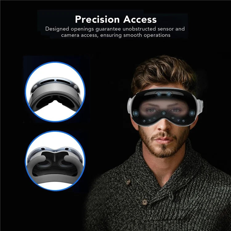 AHASTYLE WG146 TPU+PC Case for Apple Vision Pro Headset Protective Cover