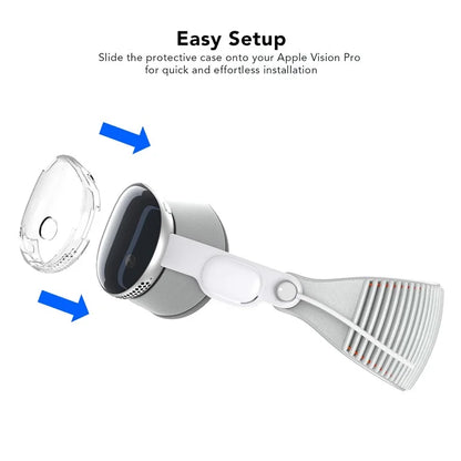 AHASTYLE WG146 TPU+PC Case for Apple Vision Pro Headset Protective Cover