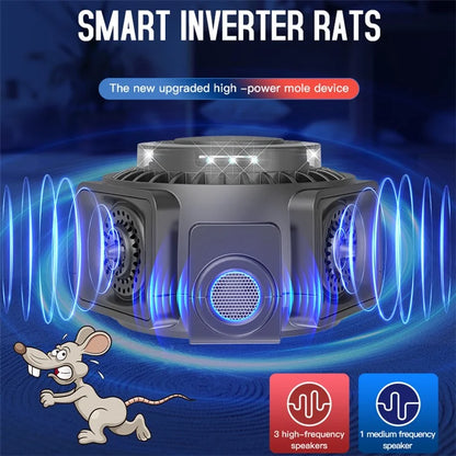 360-Degree High-Power Ultrasonic Pest Repeller with LED Light