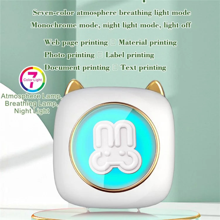 C23 Bluetooth Connection Thermal Printer Wireless Mini Pocket Printer, Standard Version