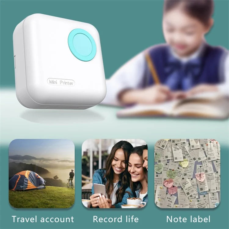 M2 Portable Wireless Thermal Photo Printer Pocket Label Maker, Standard Version