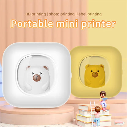 X7 Breathing Light Mini Portable Printer Wireless Thermal Photo Pocket Printer, Standard Version