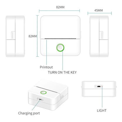 X6 Bluetooth Thermal Pocket Printer Inkless Note Sticker Maker Printing Machine