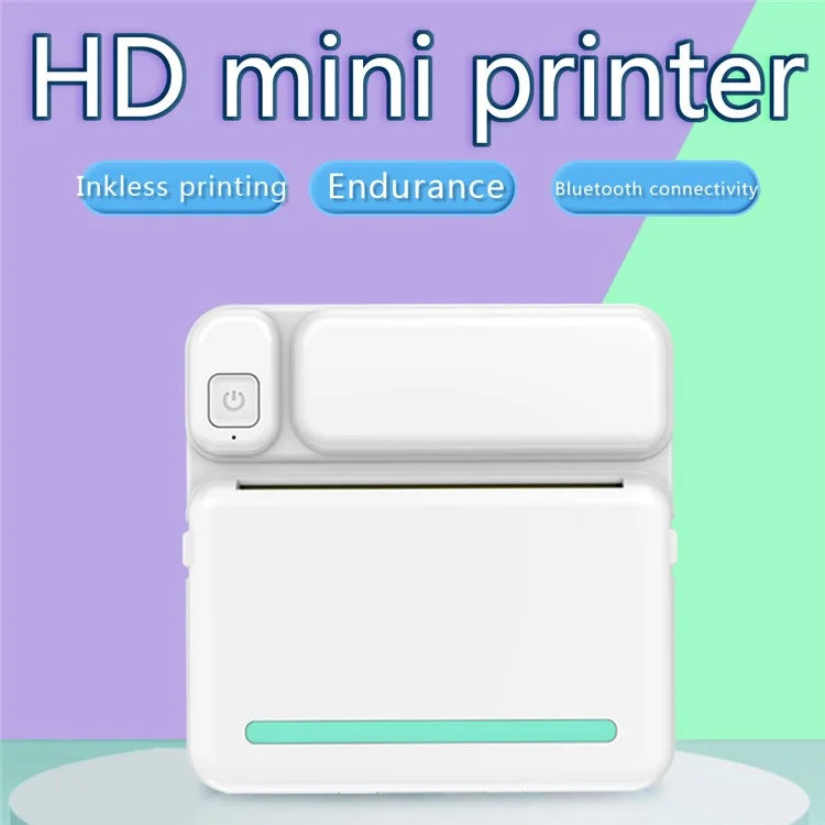 C19 Bluetooth Thermal Printer for Student Adhesive Sticker Smart Label Printer, Standard Version