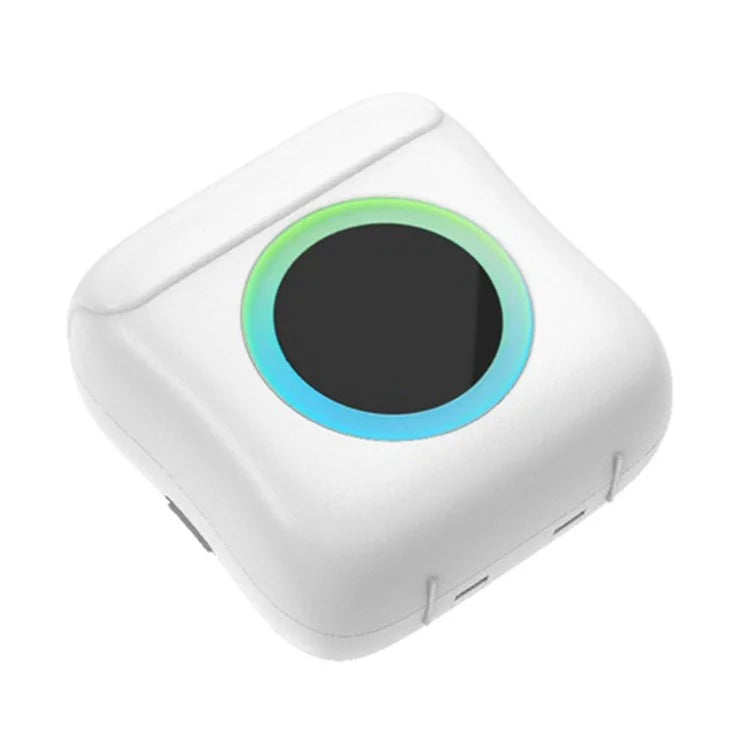C22 Pocket Printer Bluetooth Inkless Mini Sticker Printer Colorful Atmosphere Light