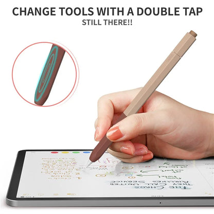 AHASTYLE PT-LC05 For Apple Pencil (2nd Generation) Silicone Sleeve Dual Color Stylus Cover