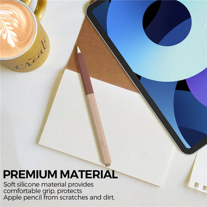 AHASTYLE PT-LC05 For Apple Pencil (2nd Generation) Silicone Sleeve Dual Color Stylus Cover