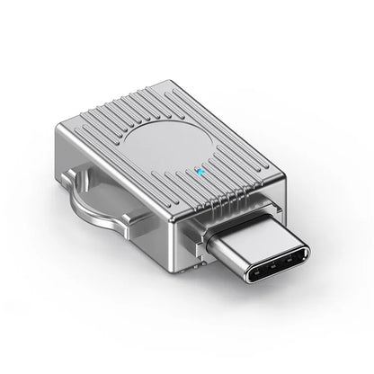 JS-103 USB to Type-C 3.0 Converter High Speed U Disk Zinc Alloy OTG Adapter for Laptop Computer