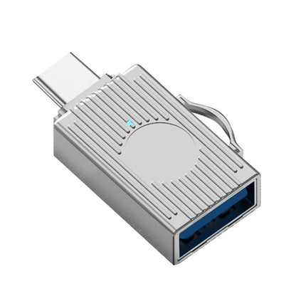 JS-103 USB to Type-C 3.0 Converter High Speed U Disk Zinc Alloy OTG Adapter for Laptop Computer