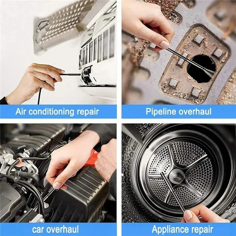NK-5001Pro 2m Hard Wire 3-in-1 USB+Type-C+8-Pin Cell Phone Endoscope 2MP 8MM Camera Microscope