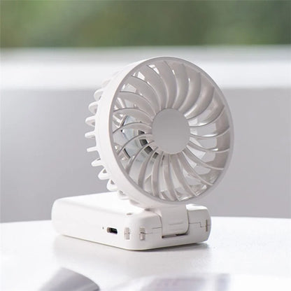 F458 Summer 3 Speeds Adjustable Foldable Mini Handheld Fan with Neck Rope
