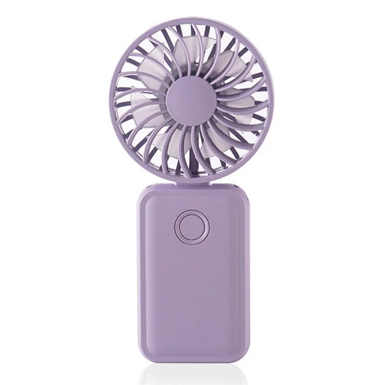 F458 Summer 3 Speeds Adjustable Foldable Mini Handheld Fan with Neck Rope