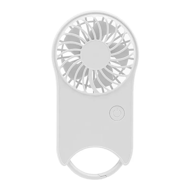 F12 Mini Handheld Fan 3 Wind Speed Outdoor Summer Cooling Fan with Hanging Buckle