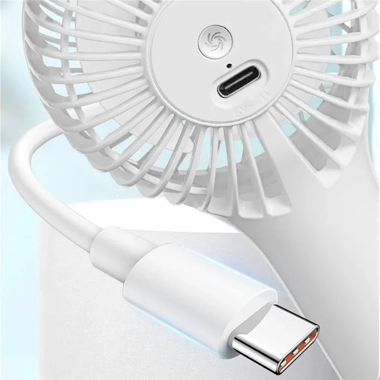 S13 Mini Handheld Fan 3 Wind Speed Portable Summer Cooling Fan with Hanging Buckle