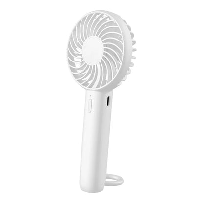 S3 Portable Rechargeable Handheld Cooling Fan 1200mAh 3 Speed Low Noise Desk Fan with Hanging Hole