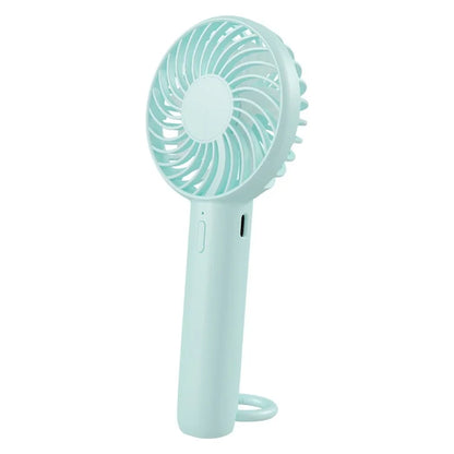 S3 Portable Rechargeable Handheld Cooling Fan 1200mAh 3 Speed Low Noise Desk Fan with Hanging Hole