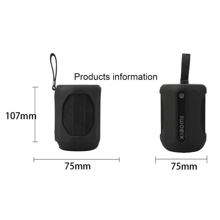 For Xiaomi Mini Bluetooth Speaker Case Anti-Scratch Silicone Sleeve with Strap