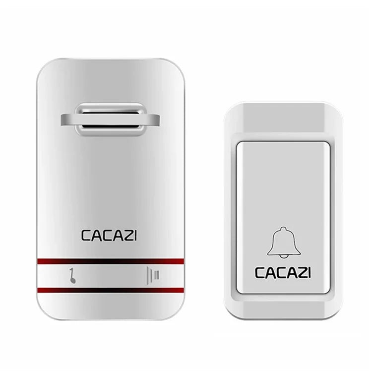 CACAZI V027G 38 Ringtones Self-powered Wireless Doorbell, 1 Transmitter + 1 Receiver