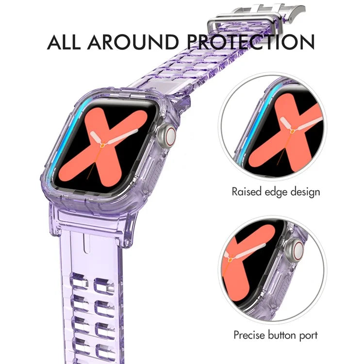 AHASTYLE WA04 for Apple Watch Series 9 8 7 41mm / 6 5 4 SE (2023) SE (2022) SE 40mm / 3 2 1 38mm Watch Band with Case