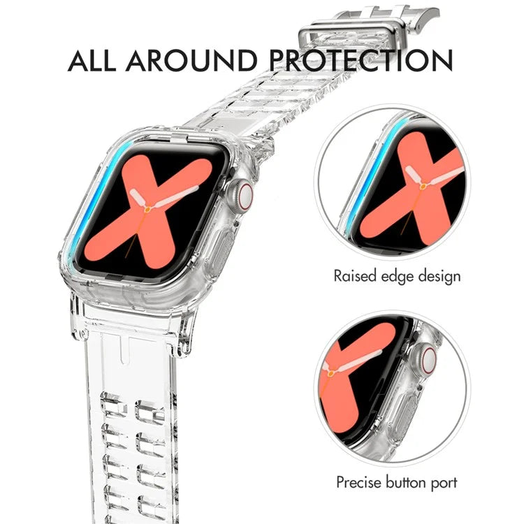 AHASTYLE WA04 for Apple Watch Series 9 8 7 41mm / 6 5 4 SE (2023) SE (2022) SE 40mm / 3 2 1 38mm Watch Band with Case